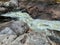 Rapids flowing over the rocks