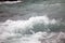 Rapids of Paine river in Torres del Paine National Park, Magallanes Region, southern Chile