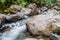 Rapids of Rio Hornito river in Pana