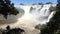 Rapids sound and rainbows at Iguazu waterfalls