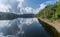 The Rappbode Dam lake in Harz, Germany