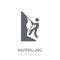 Rappelling icon. Trendy Rappelling logo concept on white background from Activity and Hobbies collection