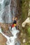 Rappelling Tall Canyon Waterfall