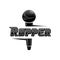 Rapper word design with microphone