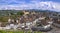 Rapperswil - Jona - scenic medieval town and castle in lake Zurich, aerial drone view. Switzerland