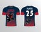 Raptor roaring sides filled with patterns adorable jersey template