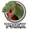 Raptor Tyrannosaurus or T-rex logo