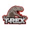 Raptor Tyrannosaurus or T-rex logo