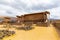 Raqchi, Inca archaeological site in Cusco, Peru (Ruin of Temple of Wiracocha) at Chacha