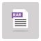 RAR archive file format icon.