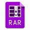 RAR flat style file type pictogram