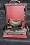 Rare and antique typewriter, CORONA 1904, portable, with carrying case