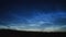 A rare atmospheric phenomenon noctilucent clouds.