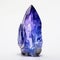 Rare Blue Crystal On White Background A Stunning Site-specific Artwork