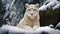 Rare Encounter: The Elegance of a White Mountain Lion