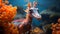 A rare and exotic seadragon, with a meticulously designed underwater habitat as the background context, during a captivating aquat