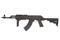 Rare first model AK - 47 assault rifle with modern tactical accessories