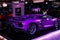 Rare purple lamborghini on display