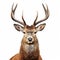 Rare Red Deer Head: Front View Photo With Sharp And Clever Humor