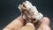 Rare rutile with albite mineral specimen from skardu Pakistan