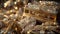 Rare Treasure Jewelry Gold Diamonds Bokeh Focus Soft Diffuse Amber Light Glistening