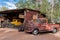 Rare, vintage and old school cars on the famous gas station on Route 66 in Hackberry, Arizona USA