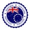 Rarotonga flag badge.