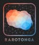 Rarotonga map design.