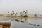 Ras Al Khaimah, UAE - April 2022 -Beautiful view of the beach at The Cove Rotana Resort