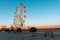 Ras al Khaimah, United Arab Emirates - January 13, 2021: Ferris wheel in Ras Al Khaimah corniche area