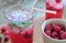 Rasberries juice