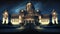 Rashtrapati Bhawan Presidential Palace indian monuments Illustration Generative AI