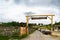 Rasnov, Brasov, Romania - June 16, 2019: Entrance to Maggie`s Ranch complex situated in Rasnov, Brasov