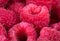 Raspberries closeup background