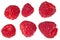 Raspberries isolated