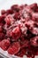 Raspberry Cake Filling-Measured Ingredients Await on Counter