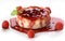 Raspberry cheese dessert