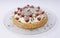 Raspberry cheese torte