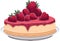 Raspberry Dream Cheesecake: A Delightful Cartoon Illustration