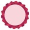 Raspberry. Forest berries. Round vector frame template.