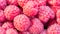 Raspberry fruit background. Texture background ripe pink raspberry