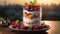 Raspberry fruit, dessert berry, freshness, gourmet yogurt, healthy eating generated by AI