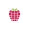 Raspberry icon, simple design, Raspberry icon clip art.