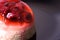 Raspberry jelly dessert