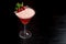 Raspberry martini cosmopolitan cocktail drink