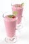 Raspberry milk shake