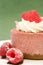 Raspberry mousse cake
