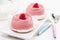 Raspberry mousse dessert