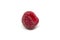 Raspberry over white background