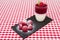 Raspberry panacotta